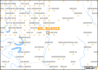 map of Bāliādānga