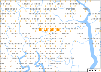 map of Bāliādānga