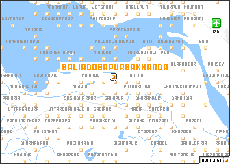 map of Bāliādoba Purba Khanda