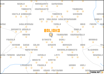 map of Baliako