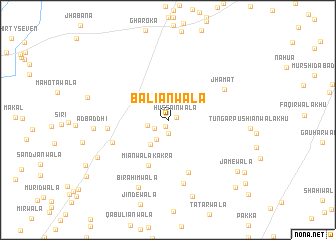 map of Baliānwāla