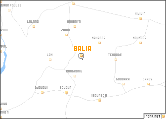 map of Balia