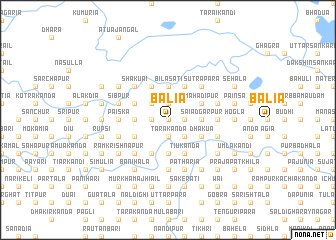 map of Bālia