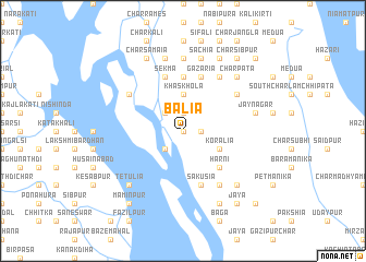 map of Bālia