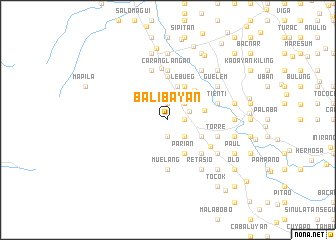 map of Balibayan