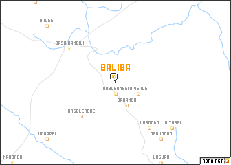 map of Baliba