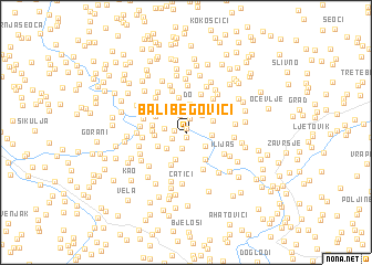 map of Balibegovići