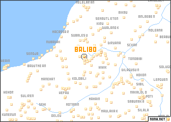 map of Balibo