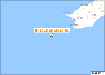 map of Balicasag Island