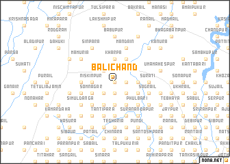 map of Bālichānd
