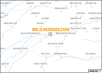 map of Baliche Podruzhne