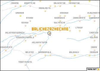 map of Baliche Zazhechne