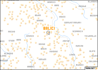 map of Balići