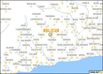 map of Balicua