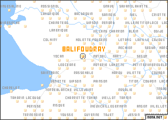 map of Balifoudray