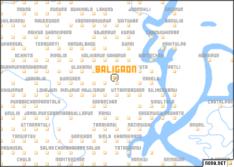 map of Bāligaon