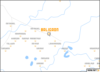 map of Bāligaon