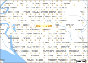 map of Bāligrām
