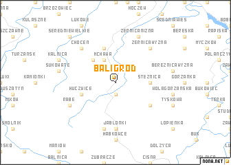 map of Baligród
