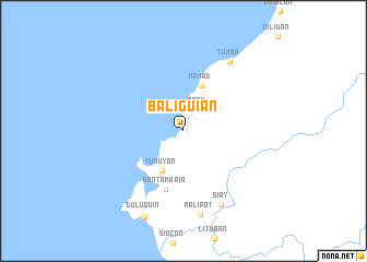 map of Baliguian