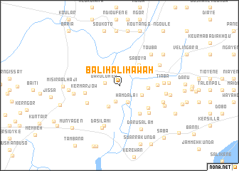 map of Bali Hali Hawah