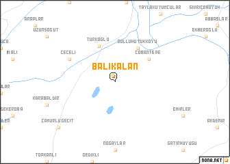 map of Balıkalan