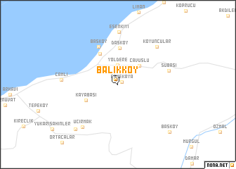 map of Balıkköy