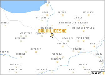 map of Balıklıçeşme