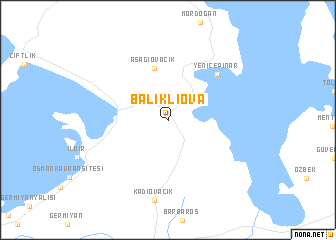 map of Balıklıova