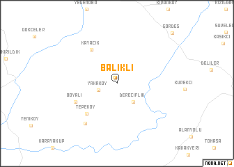 map of Balıklı