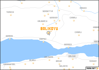 map of Balıköyü