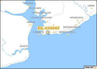 map of Balikpapan