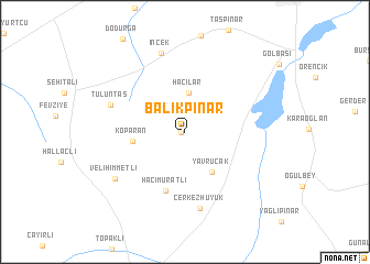 map of Balıkpınar