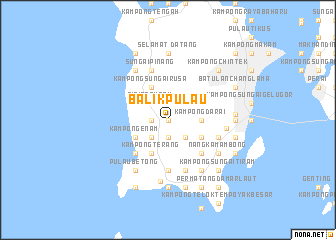 map of Balik Pulau