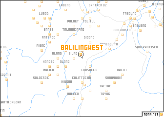 map of Baliling West