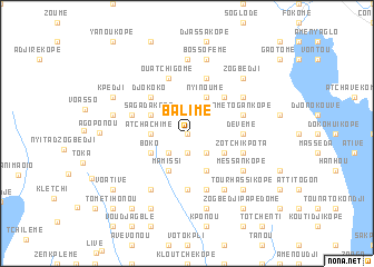 map of Balimé