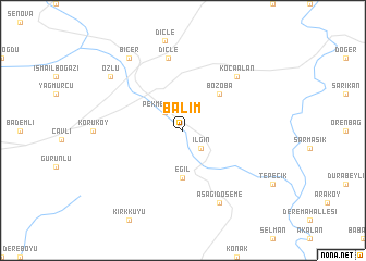 map of Balım