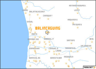 map of Balincaguing