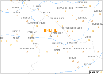 map of Balinci