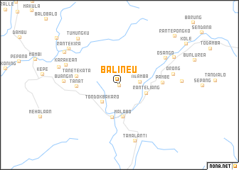 map of Balineu