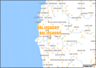 map of Balingaoan