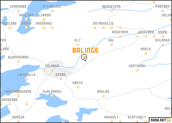 map of Bälinge