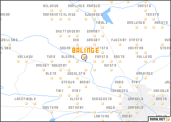 map of Bälinge