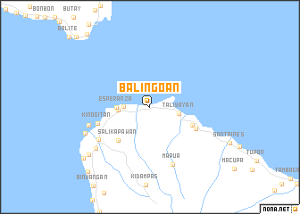 map of Balingoan