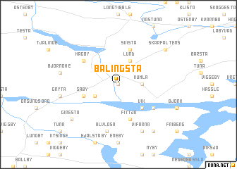 map of Balingsta