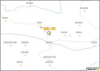 map of Bāliņi