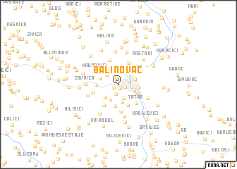 map of Balinovac