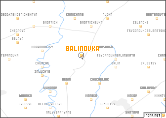 map of Balinovka