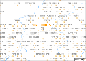 map of Balinovtsi