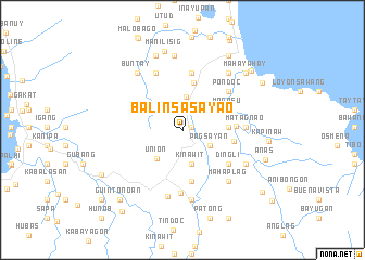 map of Balinsasayao